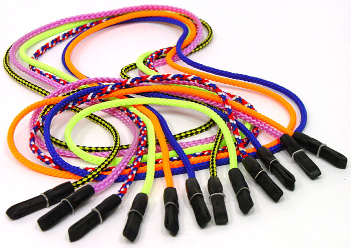 Assortment of colorful Glass-Gard eyeglass cords