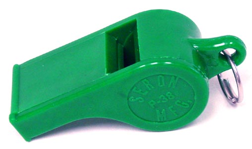 Green Model P-38 whistle