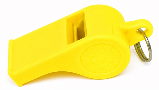 Neon Yellow Model P-38 whistle