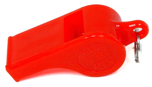 Red Model P-38 whistle